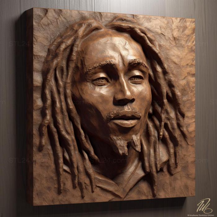 Famous (Bob Marley 2, 3DFMS_8357) 3D models for cnc